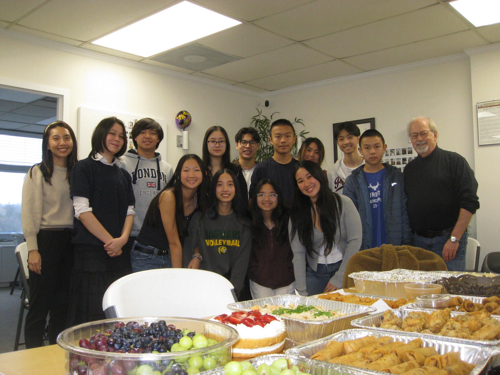 Students and mentors at the AASuccess office