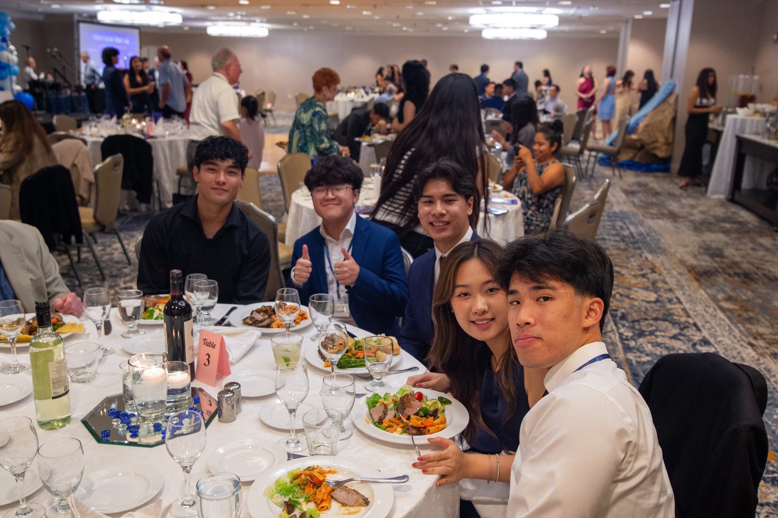 Students and supporters at the AASuccess Gala dinner