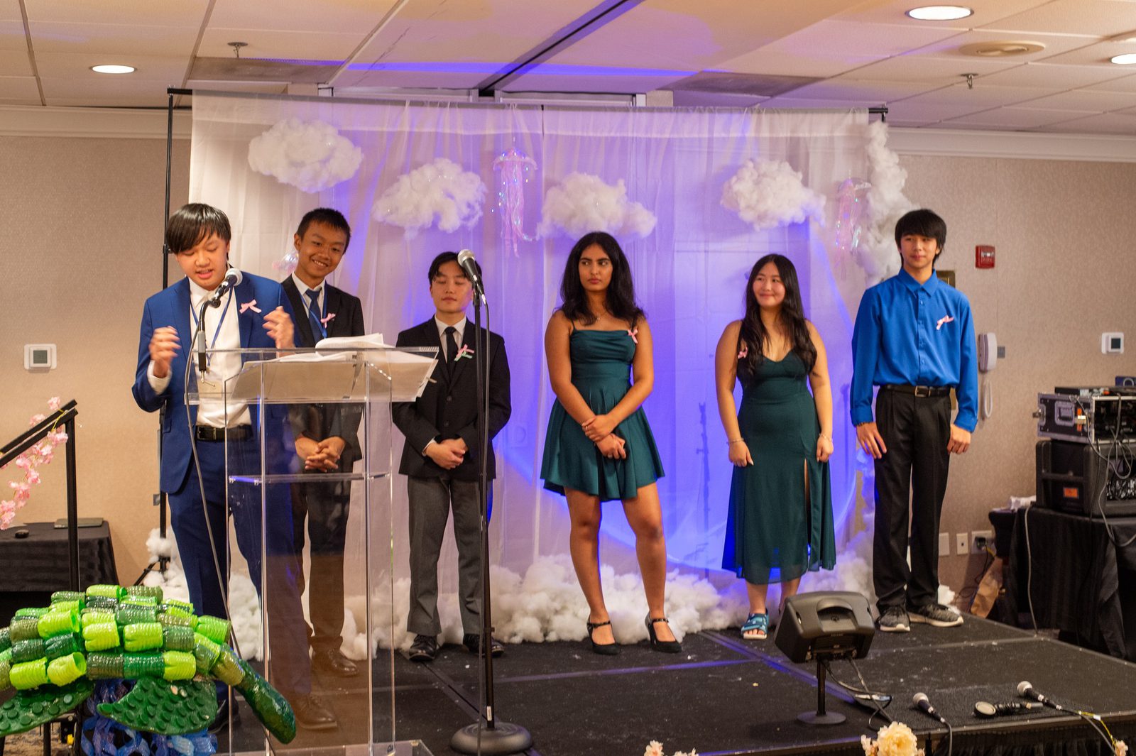 Students on stage at the AASuccess Gala
