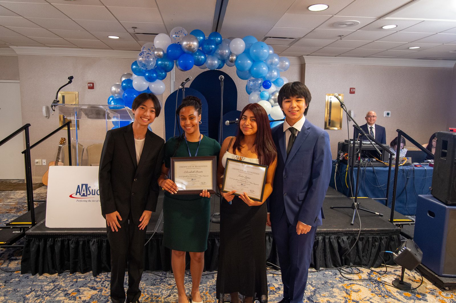 Students at the YouthCon 2025 scholarship ceremony