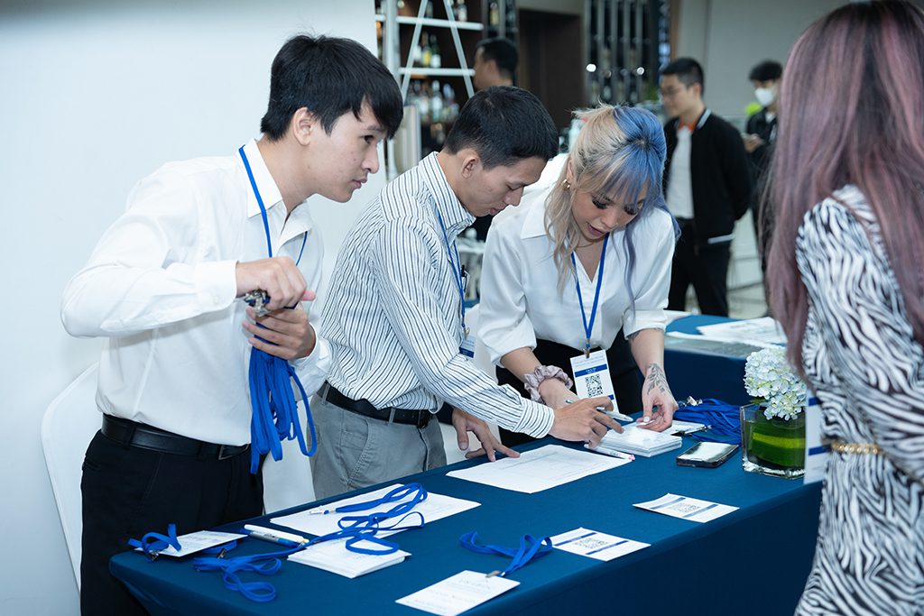 Volunteers at an AASuccess health conference