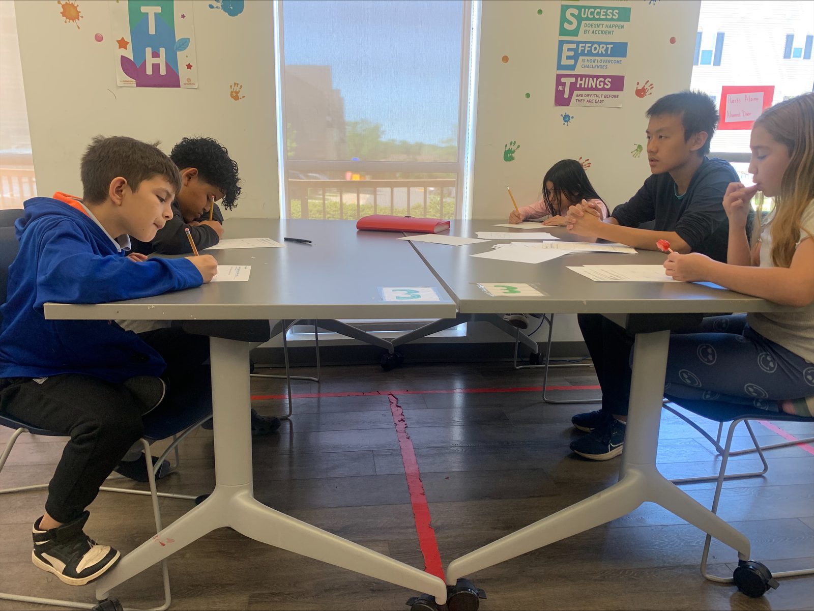 Students planning activities for the 2025 Education Camp