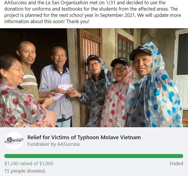Fundraiser for Victims of Typhoon Molave, photo 1